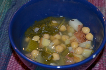 chickpea veggie soup